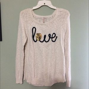 Women’s Sweater cream color size large